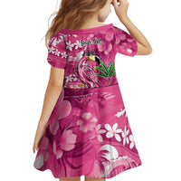 Hawaiian Flamingo Hibiscus Personalised Family Matching Puletasi and Hawaiian Shirt Pink Summer Tropical Flowers - Polynesian Pride