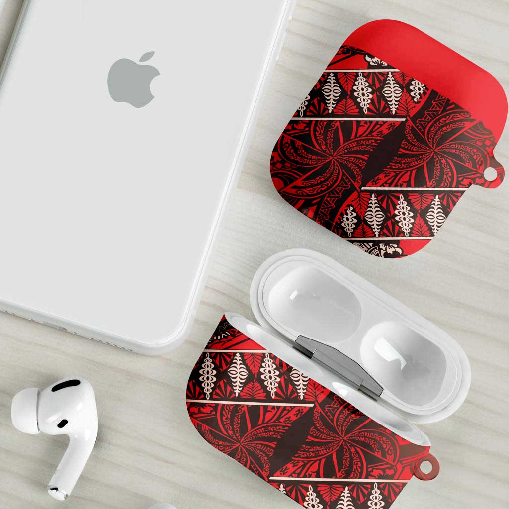 Vintage Ngatu Tribal Tonga Pattern AirPods Case - Polynesian Pride