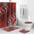 Vintage Ngatu Tribal Tonga Pattern Bathroom Set - Polynesian Pride