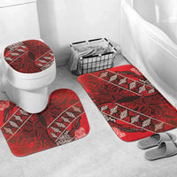 Vintage Ngatu Tribal Tonga Pattern Bathroom Set - Polynesian Pride