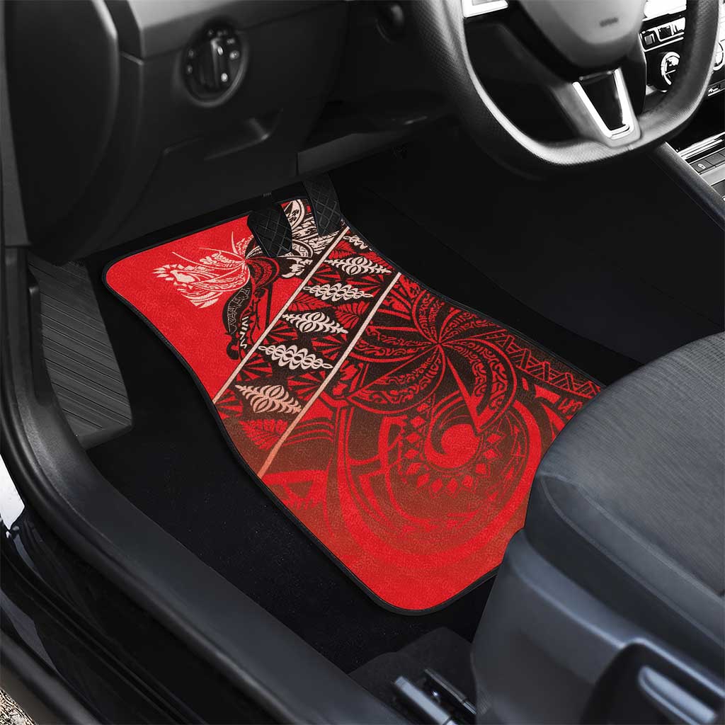 Vintage Ngatu Tribal Tonga Pattern Car Mats - Polynesian Pride
