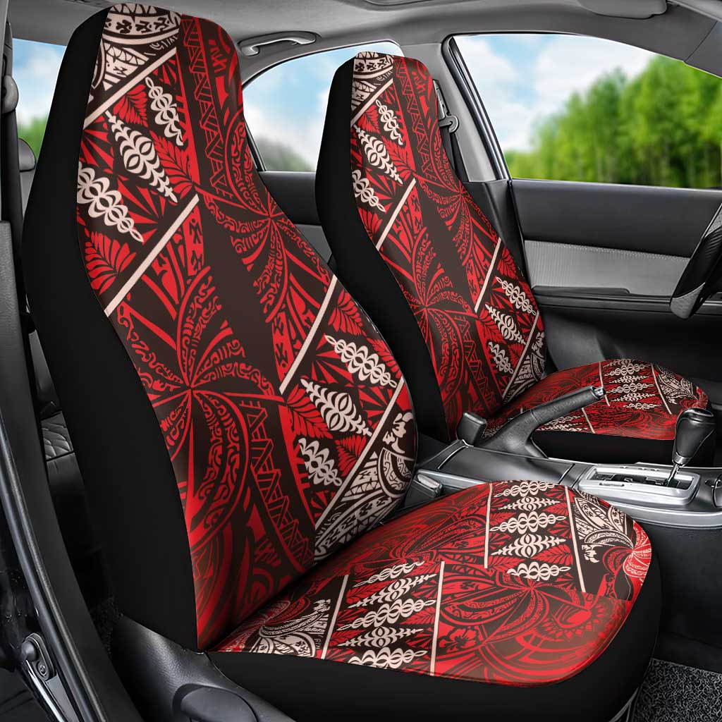 Vintage Ngatu Tribal Tonga Pattern Car Seat Cover - Polynesian Pride