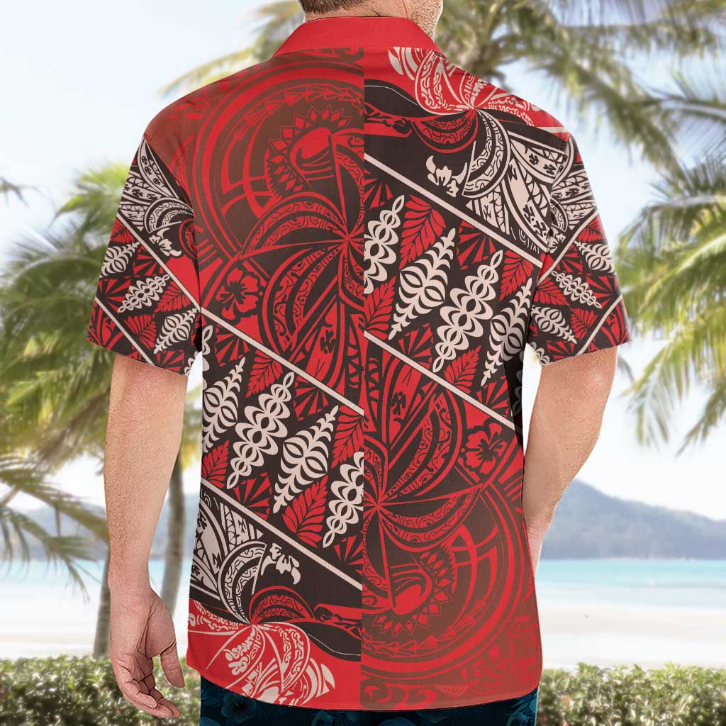 Vintage Ngatu Tribal Tonga Pattern Hawaiian Shirt - Polynesian Pride