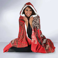 Vintage Ngatu Tribal Tonga Pattern Hooded Blanket LT9 - Polynesian Pride