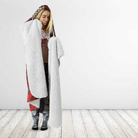Vintage Ngatu Tribal Tonga Pattern Hooded Blanket LT9 - Polynesian Pride