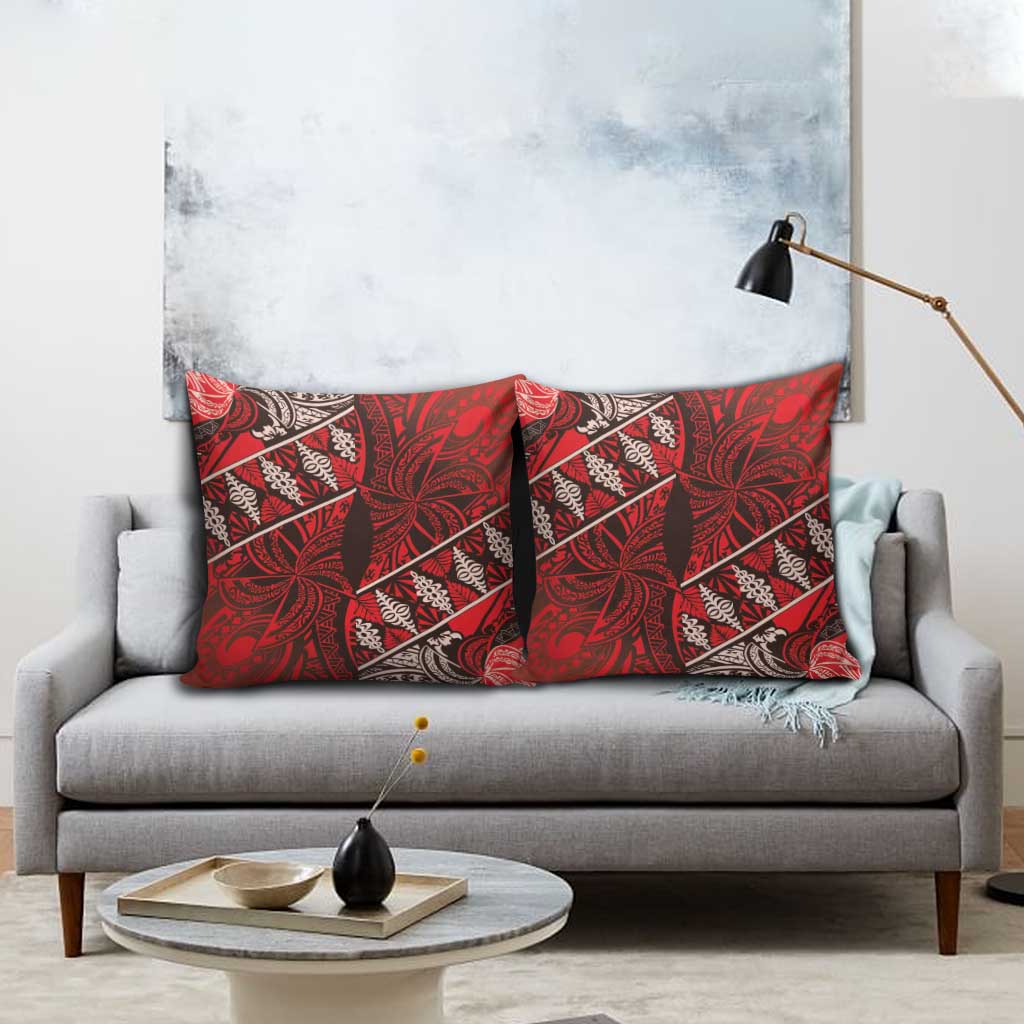 Vintage Ngatu Tribal Tonga Pattern Pillow Cover LT9 - Polynesian Pride