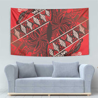 Vintage Ngatu Tribal Tonga Pattern Tapestry LT9 - Polynesian Pride