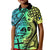 Personalised Malampa Fiji Day Kid Polo Shirt Vanuatu Sand Drawing With Polynesian Pattern LT9 Kid Black - Polynesian Pride