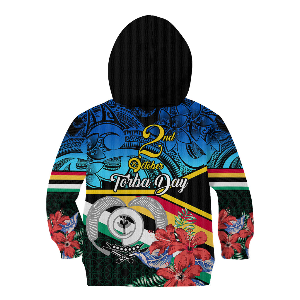 Torba Vanuatu Kid Hoodie Sand Drawing With Polynesian Pattern LT9 - Polynesian Pride
