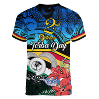 torba-vanuatu-women-v-neck-t-shirt-sand-drawing-with-polynesian-pattern