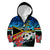 Personalised Torba Vanuatu Kid Hoodie Sand Drawing With Polynesian Pattern LT9 Zip Hoodie Black - Polynesian Pride