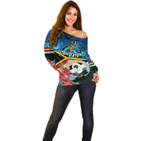 personalised-torba-vanuatu-off-shoulder-sweater-sand-drawing-with-polynesian-pattern