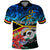 Personalised Torba Vanuatu Polo Shirt Sand Drawing With Polynesian Pattern LT9 Black - Polynesian Pride