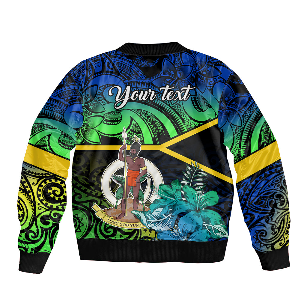personalised-malampa-day-bomber-jacket-vanuatu-flowers-with-malampa-emblem-tribal-pattern