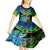 personalised-malampa-day-kid-short-sleeve-dress-vanuatu-flowers-with-malampa-emblem-tribal-pattern