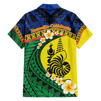 Melanesian New Caledonia Family Matching Summer Maxi Dress and Hawaiian Shirt Plumeria Kagu Bird and Nautilus Shell