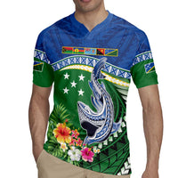 Melanesian Solomon Islands Rugby Jersey Tropical Shark Tattoo
