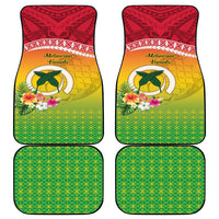 Melanesian Ni-Vanuatu Car Mats Sea Turtle with Sand Drawing Pattern