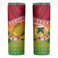 Melanesian Ni-Vanuatu Skinny Tumbler Sea Turtle with Sand Drawing Pattern LT9 Reggae - Polynesian Pride