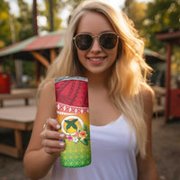Melanesian Ni-Vanuatu Skinny Tumbler Sea Turtle with Sand Drawing Pattern LT9 - Polynesian Pride