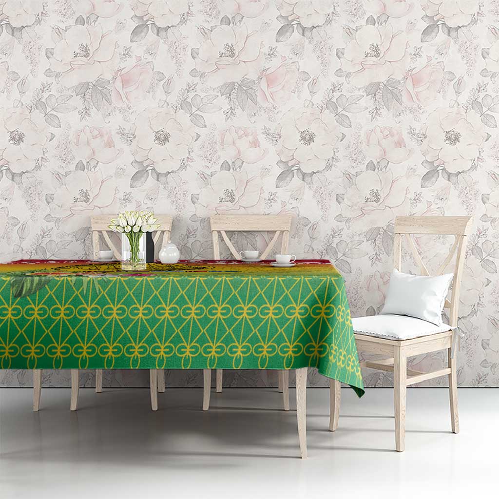 Melanesian Ni-Vanuatu Tablecloth Sea Turtle with Sand Drawing Pattern