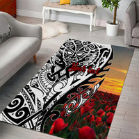 Personalised New Zealand Waitangi and ANZAC day Area Rug LT9 - Polynesian Pride