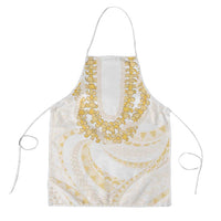 Aloha Lei Onaona Apron Beige Hawaiian Tribal Pattern - Polynesian Pride