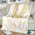 Aloha Lei Onaona Blanket Beige Hawaiian Tribal Pattern