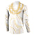 Aloha Lei Onaona Button Sweatshirt Beige Hawaiian Tribal Pattern
