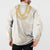 Aloha Lei Onaona Button Sweatshirt Beige Hawaiian Tribal Pattern