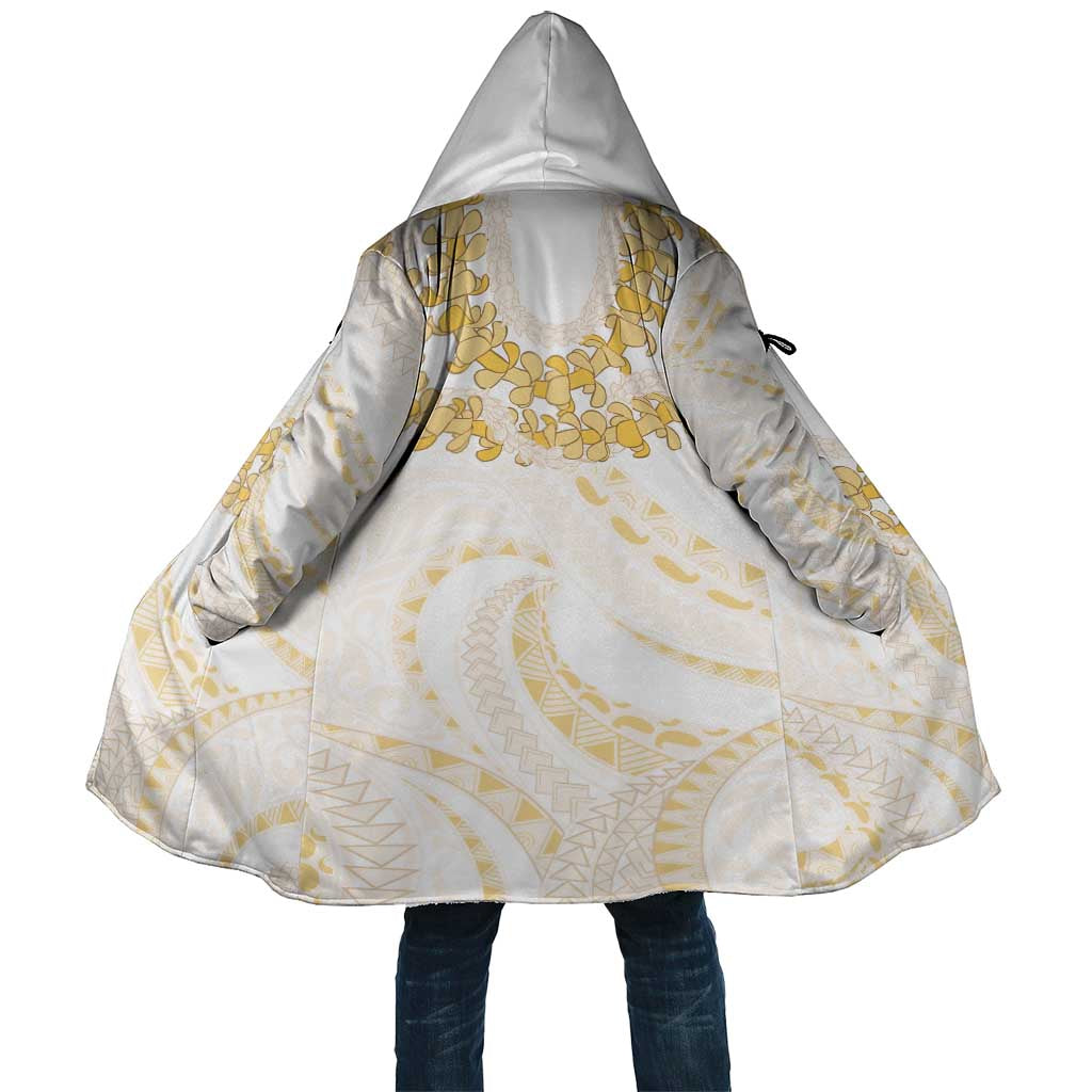 Aloha Lei Onaona Cloak Beige Hawaiian Tribal Pattern - Polynesian Pride