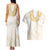 Aloha Lei Onaona Couples Matching Tank Maxi Dress and Hawaiian Shirt Beige Hawaiian Tribal Pattern