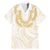 Aloha Lei Onaona Family Matching Mermaid Dress and Hawaiian Shirt Beige Hawaiian Tribal Pattern
