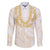 Aloha Lei Onaona Family Matching Puletasi and Hawaiian Shirt Beige Hawaiian Tribal Pattern