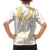Aloha Lei Onaona Family Matching Short Sleeve Bodycon Dress and Hawaiian Shirt Beige Hawaiian Tribal Pattern