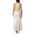 Aloha Lei Onaona Family Matching Tank Maxi Dress and Hawaiian Shirt Beige Hawaiian Tribal Pattern