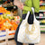 Aloha Lei Onaona Grocery Bag Beige Hawaiian Tribal Pattern