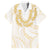 Aloha Lei Onaona Hawaiian Shirt Beige Hawaiian Tribal Pattern
