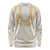 Aloha Lei Onaona Long Sleeve Shirt Beige Hawaiian Tribal Pattern