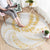 Aloha Lei Onaona Round Carpet Beige Hawaiian Tribal Pattern
