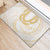 Aloha Lei Onaona Rubber Doormat Beige Hawaiian Tribal Pattern