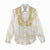 Aloha Lei Onaona Women Casual Shirt Beige Hawaiian Tribal Pattern