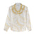 Aloha Lei Onaona Women Casual Shirt Beige Hawaiian Tribal Pattern
