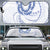 Aloha Lei Onaona Auto Sun Shade Navy Blue Hawaiian Tribal Pattern - Polynesian Pride