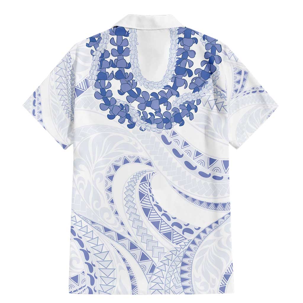 Aloha Lei Onaona Family Matching Mermaid Dress and Hawaiian Shirt Navy Blue Hawaiian Tribal Pattern