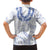 Aloha Lei Onaona Family Matching Off Shoulder Maxi Dress and Hawaiian Shirt Navy Blue Hawaiian Tribal Pattern