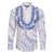 Aloha Lei Onaona Family Matching Puletasi and Hawaiian Shirt Navy Blue Hawaiian Tribal Pattern
