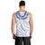 Aloha Lei Onaona Men Tank Top Navy Blue Hawaiian Tribal Pattern