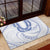 Aloha Lei Onaona Rubber Doormat Navy Blue Hawaiian Tribal Pattern