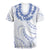 Aloha Lei Onaona Rugby Jersey Navy Blue Hawaiian Tribal Pattern
